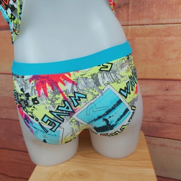 🍄3/50$🍄 Op neon accents tankini top large buttom small - Picture 8 of 10